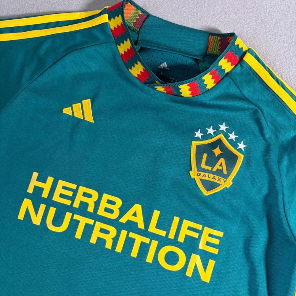 Adidas LA Galaxy 2023 Authentic City of Dreams Soccer Jersey Mens Large Pablo 3